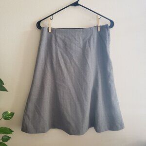 Gap Fit and Flare Gray Pinstripe Knee-length Skirt Size 4